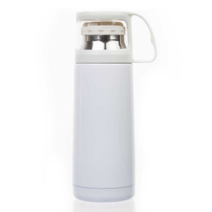 Termos pentru sublimare metal (otel 201) alb cu cana (350 ml)